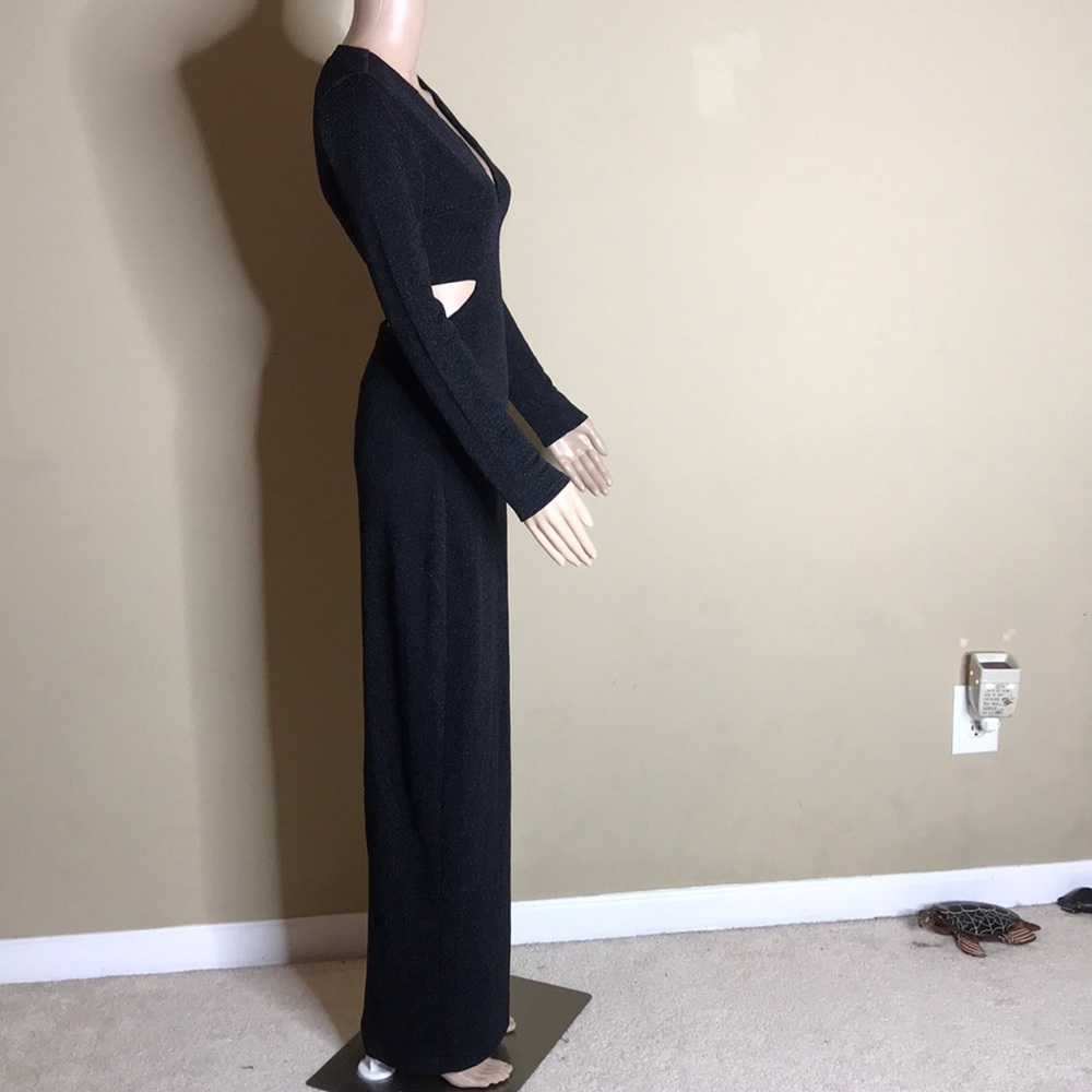 Express Long Black Dress Size 4 Lower Back Out - Picture 4 of 8